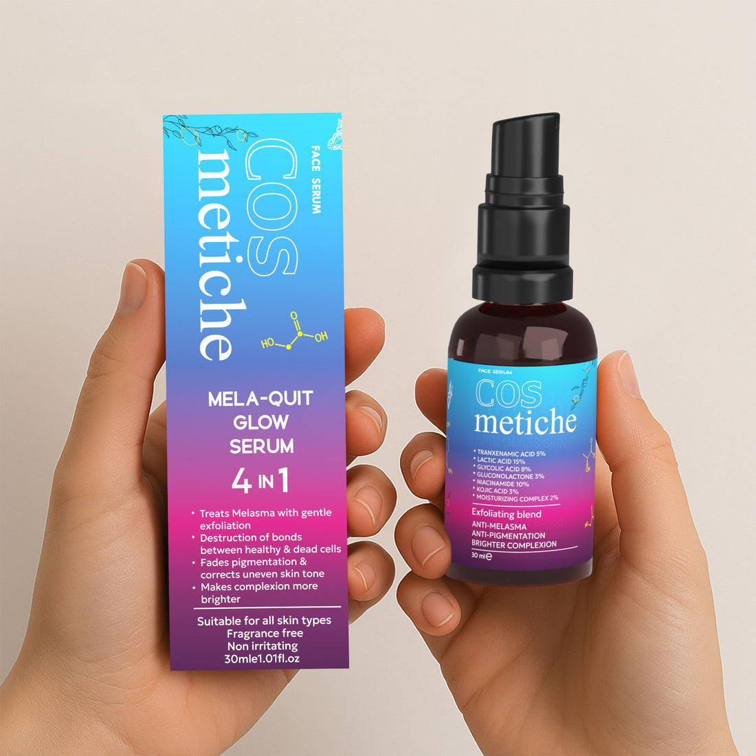 Mela-Quit glow Facial Foam