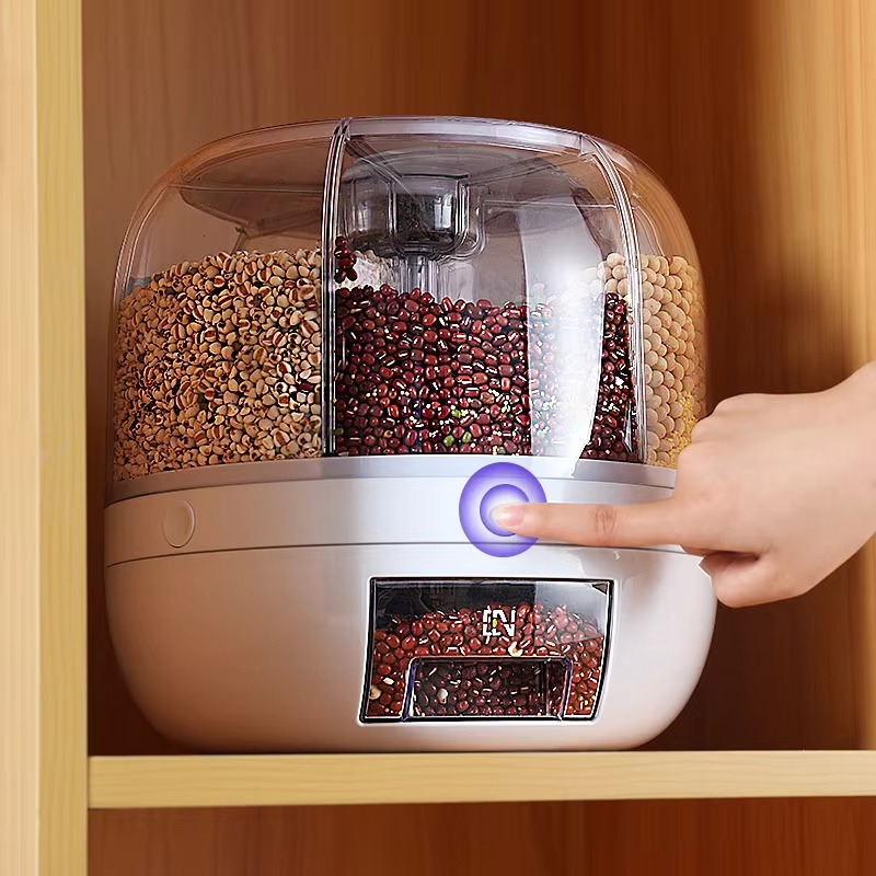 Rotating Rice Dispenser with 360° Rotation