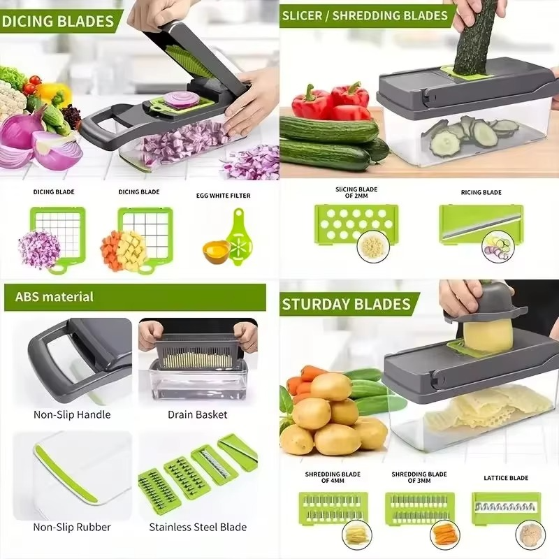 16 in 1 Multifunctional Vegetable Chopper