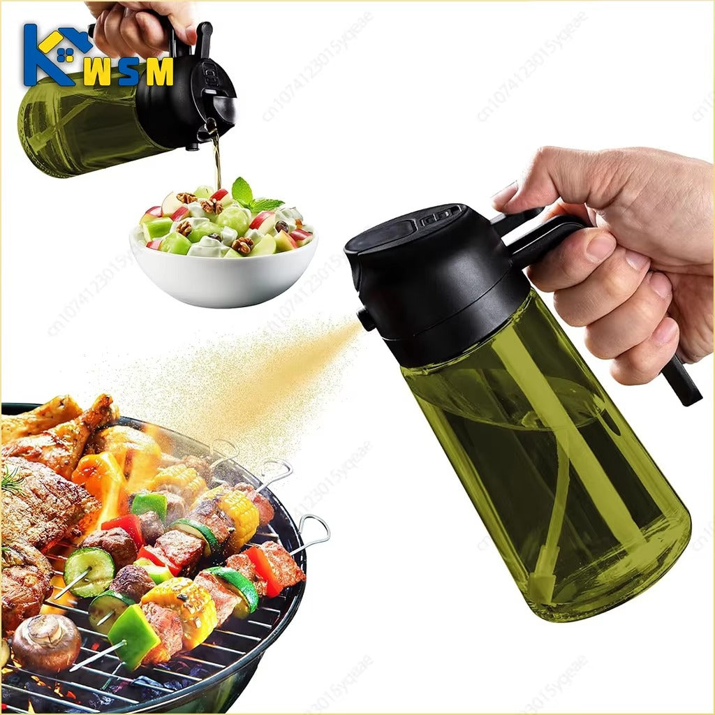 2 in 1 Glass Oil Sprayer & Dispenser